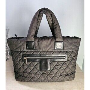 CHANEL Coco Cocoon Tote Bag in Gray Denim